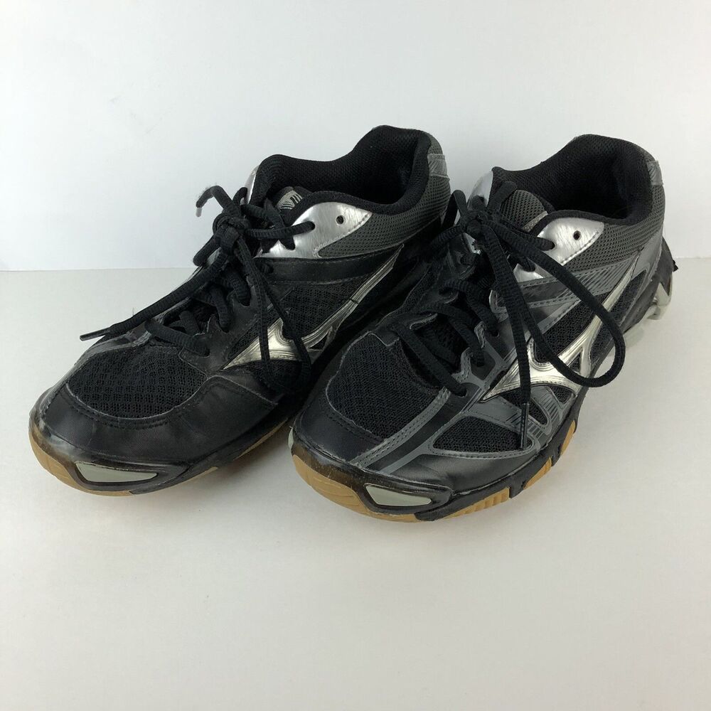 Mizuno Wave Bolt 6 Black Sneakers Running Volleyball Shoes Women's Size 7.5